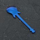 Ложка десертная из нержавеющей стали Magistro «Гитара», длина 12 см, цвет синий - Фото 2