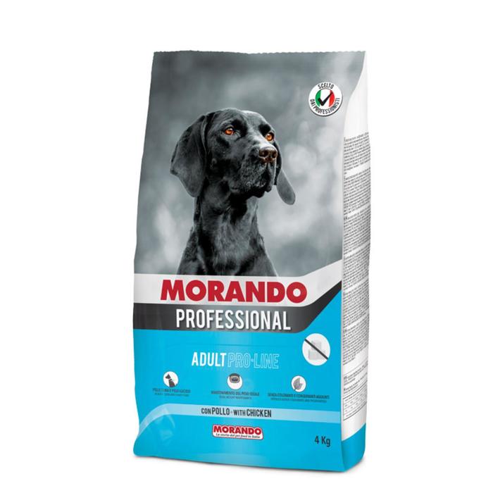 Сухой корм Morando Professional Cane PRO LINE для собак с повышенной массой, курица, 4 кг - Фото 1