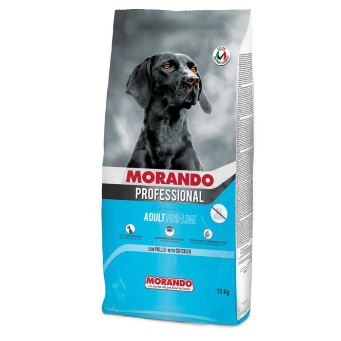 Сухой корм Morando Professional Cane PRO LINE для собак с повышенной массой, курица, 15 кг - Фото 1