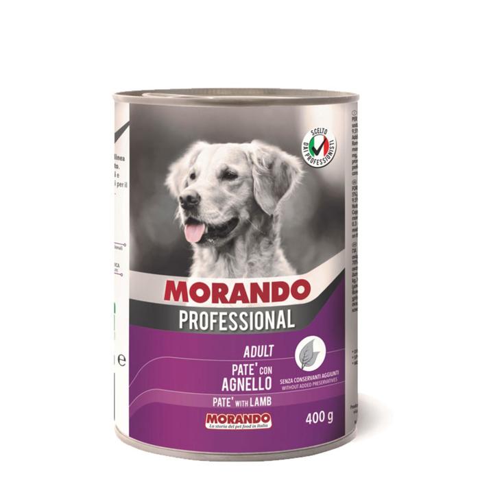 Влажный корм Morando Professional для собак, паштет с бараниной, 400 г - Фото 1