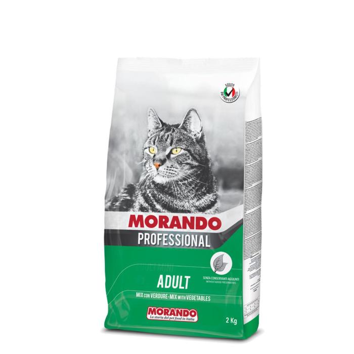 Сухой корм Morando Professional Gatto для кошек, микс с овощами, 2 кг - Фото 1