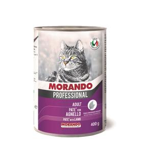 Влажный корм Morando Professional для кошек, паштет с ягнёнком, 400 г