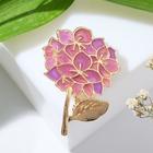 Брошь «Сирень», цвет сиреневый в золоте - Фото 1