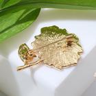 Брошь «Сирень», цвет сиреневый в золоте - Фото 2