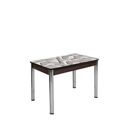 Стол раздвижной «Триумф», 870(1170) × 600 × 750 мм, опоры хром, цвет венге / 1045720792