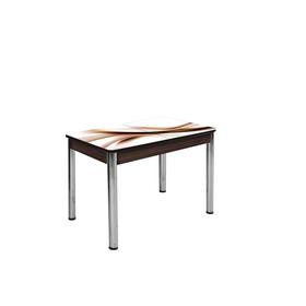 Стол раздвижной «Триумф», 1000(1350) × 700 × 750 мм, опоры хром, цвет венге / 319190186