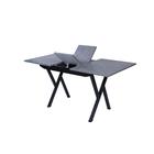 Стол раздвижной «Лофт», 1200(1550) × 800 × 780 мм, пластик, опора №1 чёрная, цвет графит - Фото 2