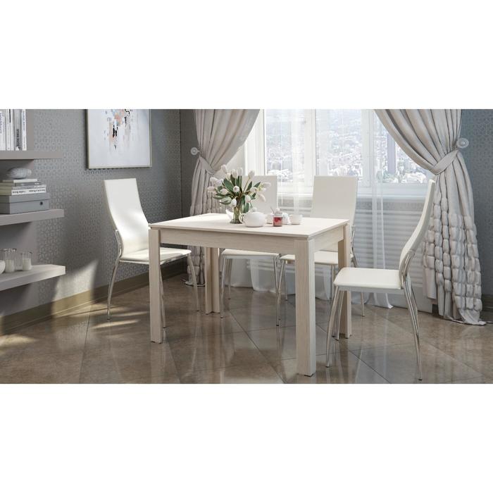 Обеденный стол «Виктория», 1100×700×760 мм, ЛДСП, цвет белёный дуб