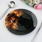 Тарелка «Золотые цветы», 20 см - Фото 2