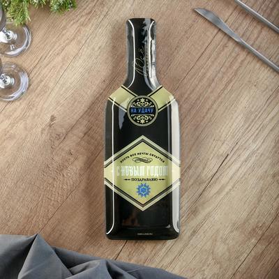 Блюдо сервировочное новогоднее «На удачу», 12×35 см