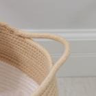 Корзина для хранения плетёная с ручками ручной работы Доляна «Вори», 39×29×23 см, цвет белый - фото 21372036