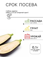 Семена Баклажан «Эфиоп», 0.1 г, «Семена Алтая» - Фото 2