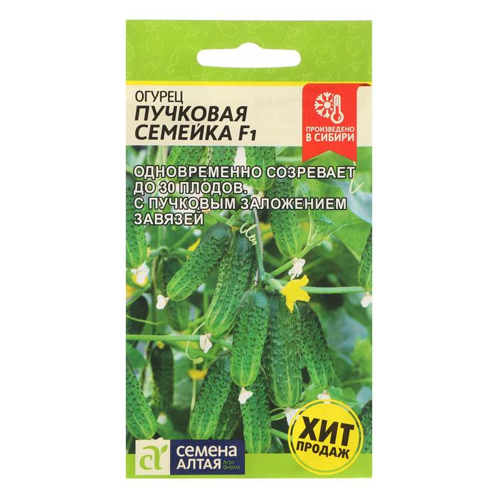 Семена Огурец «Пучковая Семейка», F1, «Семена Алтая», цветной пакет, 5 шт. - Фото 1