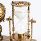Песочные часы "Глобус", сувенирные, 15.5 х 7 х 12.5 см - фото 7773644