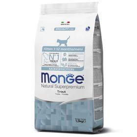 Сухой корм Monge Cat Speciality Line Monoprotein для котят, форели, 1,5 кг