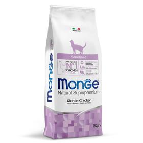 Cухой корм Monge Cat Daily Line Sterilised для стерилизованных кошек, курица, 10 кг