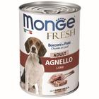 Влажный корм Monge Dog Fresh Chunks in Loaf для собак, рулет из ягненка, 400 г - Фото 1