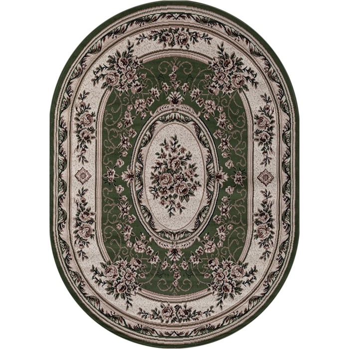 Ковёр овальный Merinos Gavana, размер 100x200 см, цвет green - Фото 1