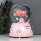 Сувенир полистоун водяной шар свет, музыка "Единорог у дерева" d=8 см МИКС 12,5х8х8 см - фото 23225008