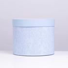 Коробка подарочная круглая, упаковка, «Нежный», 15 х 18 см - фото 24380547