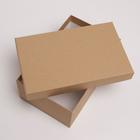 Набор коробок 3 в 1, упаковка подарочная, «Крафт», 32.5×20×12.5 - 26×17×10 см - фото 57950439