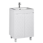 Тумба напольная «Домино» 3D, под раковину Andrea 58, без ящика, 560×475×820 мм, цвет белый - Фото 1