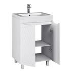 Тумба напольная «Домино» 3D, под раковину Andrea 58, без ящика, 560×475×820 мм, цвет белый - Фото 4