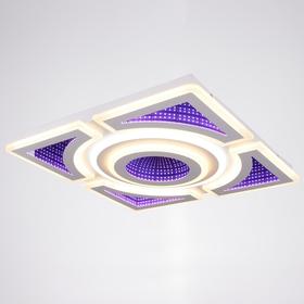 Люстра с ПДУ 10012/5 LED 120Вт 3000-6000К диммер с подсветкой белый 50х50х10 см BayerLux 5169340