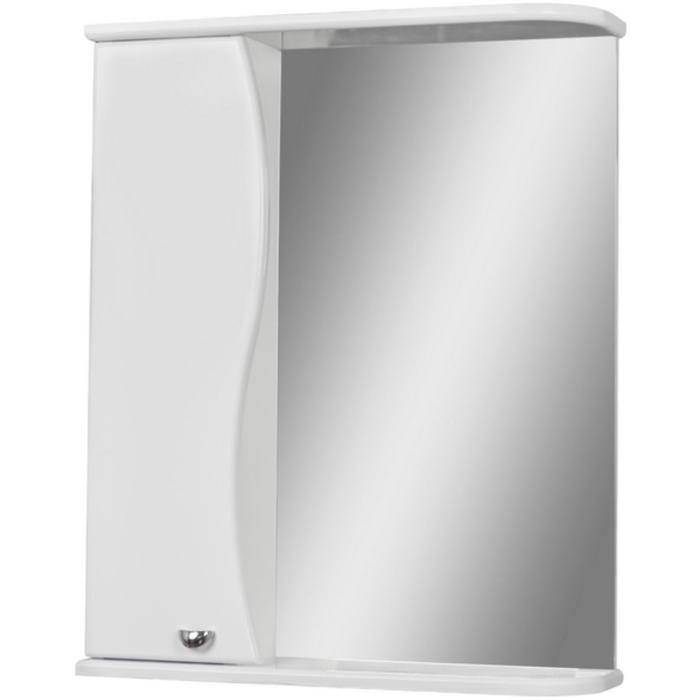 Зеркало шкаф для ванной комнаты «Айсберг. Волна 60», левый, 616×700 мм - Фото 1