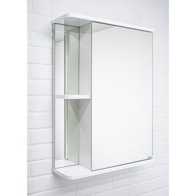 Зеркало-шкаф для ванной комнаты "Норма 1-50" правый
