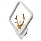 Бра «Олень» LED 16 Вт 4000К 24×24 см бело-золотой 22×24 см - фото 3763626