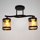 Люстра 1080/2BK 40Вт Е27 черный 40х14х27 см BayerLux - фото 21372469