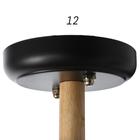 Люстра 1088/3BK 40Вт Е27 черный-светлое дерево 52х52х28 см BayerLux - фото 34487481