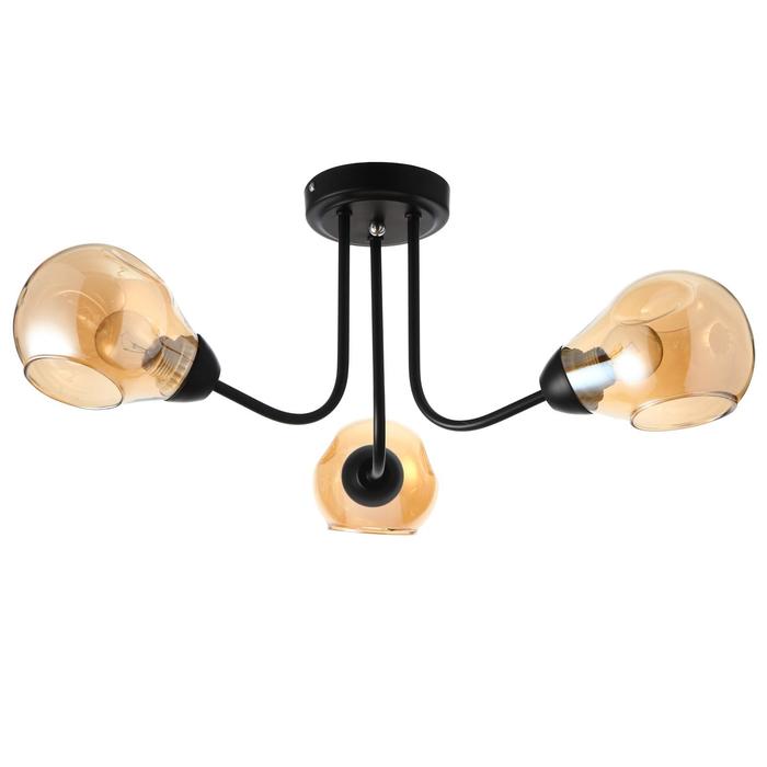 Люстра 1089/3BK 40 Вт Е27 черный 54×54×26 см BayerLux