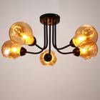 Люстра 1089/5BK 40Вт Е27 черный 60х60х26 см BayerLux 5443320