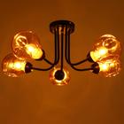 Люстра 1089/5BK 40Вт Е27 черный 60х60х26 см BayerLux 5443320