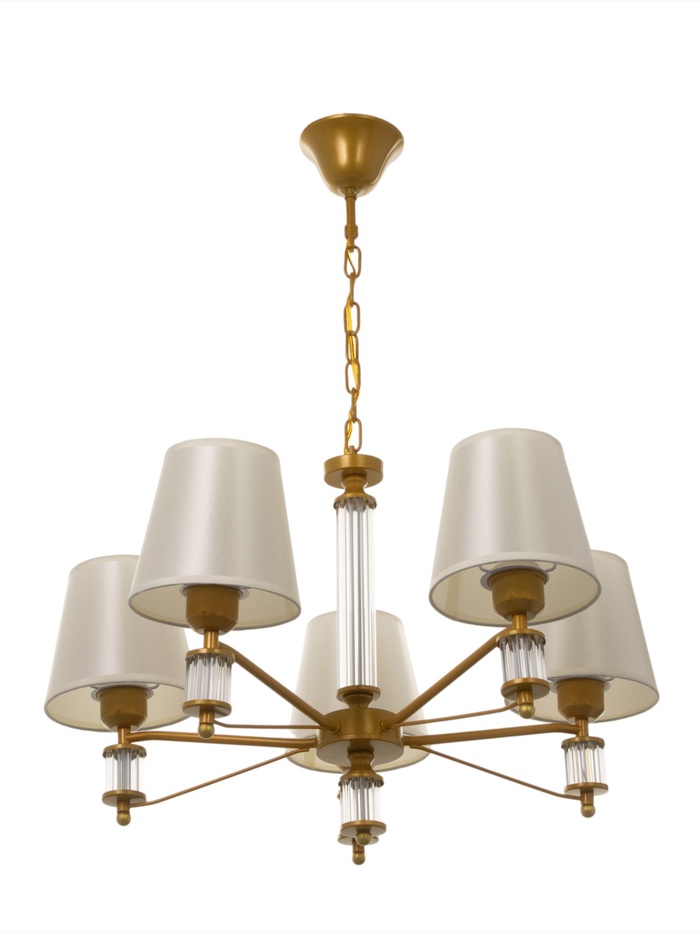 Люстра 1091/5GD 40 Вт Е27 золото 60×60×38-78 см BayerLux - Фото 1