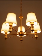 Люстра 1091/5GD 40 Вт Е27 золото 60×60×38-78 см BayerLux - Фото 4