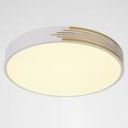 Люстра с ПДУ 1206/1WT LED 90Вт 3000-6000К бело-золотой 47х47х9 см BayerLux - фото 43715437