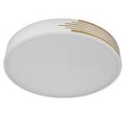 Люстра с ПДУ 1206/1WT LED 90Вт 3000-6000К бело-золотой 47х47х9 см BayerLux - фото 43715443