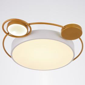 Люстра с ПДУ 1215/1WT LED 120Вт 3000-6000К бело-золотой 50х50х9 см BayerLux