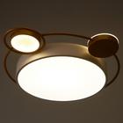 Люстра с ПДУ 1215/1WT LED 120Вт 3000-6000К бело-золотой 50х50х9 см BayerLux 5482860