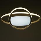 Люстра с ПДУ 1221/1WT LED 90 Вт 3000-6000К белый 50×50×9 см BayerLux - фото 42991035