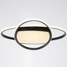 Люстра с ПДУ 1221/1BK LED 90 Вт 3000-6000К черный 50×50×9 см BayerLux - фото 36644195