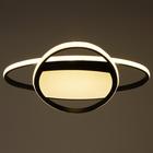 Люстра с ПДУ 1221/1BK LED 90 Вт 3000-6000К черный 50×50×9 см BayerLux - фото 36644196