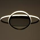 Люстра с ПДУ 1221/1BK LED 90 Вт 3000-6000К черный 50×50×9 см BayerLux - фото 36644200