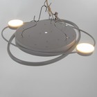 Люстра с ПДУ 1222/1WT LED 120 Вт 3000-6000К белый 50×50×9 см BayerLux - фото 49174694