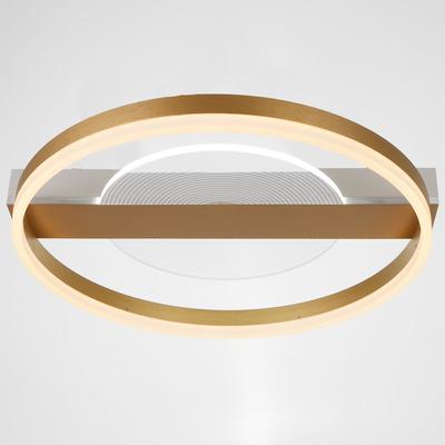Люстра с пультом BayerLux 1343/2, светодиодная, 100 Вт, 3000-6000К, золотистая, 52×50×9 см