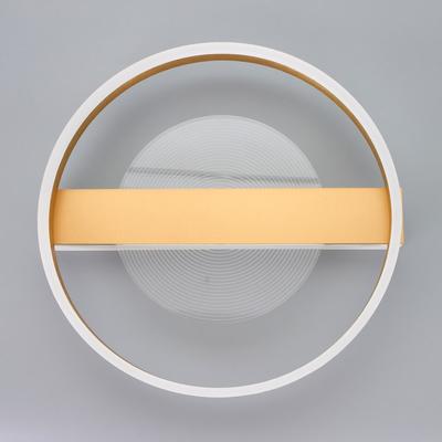 Люстра с пультом BayerLux 1343/2, светодиодная, 100 Вт, 3000-6000К, золотистая, 52×50×9 см