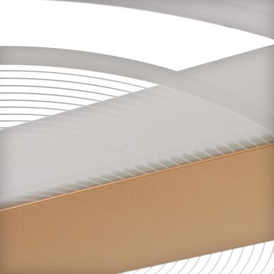 Люстра с пультом BayerLux 1343/2, светодиодная, 100 Вт, 3000-6000К, золотистая, 52×50×9 см